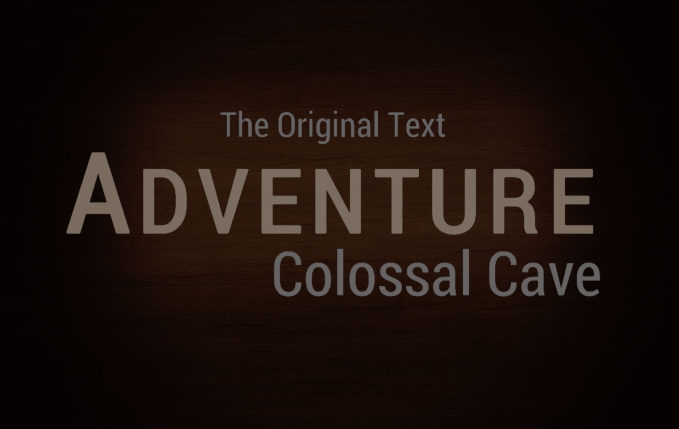 Adventure - Colossal Cave Logo